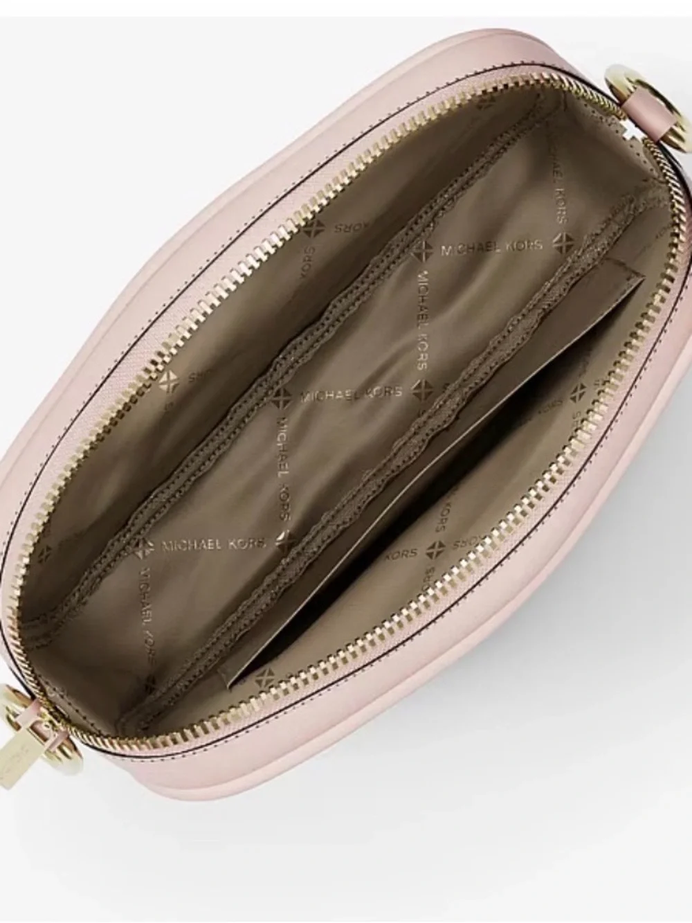 Michael Kors Blush Pink Signature Crossbody Camera Bag